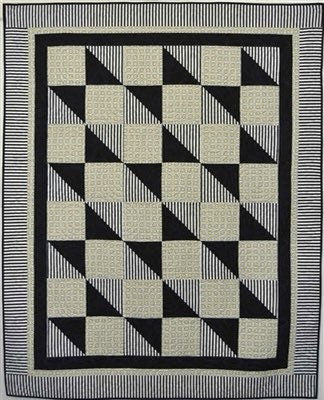 Fabric Cafe Boxes & Bows Quilt Pattern Finished Size 49”x61”