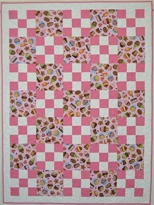 Fabric Cafe Nine Plus One Quilt Pattern Finished Size 41.5”x56.5”