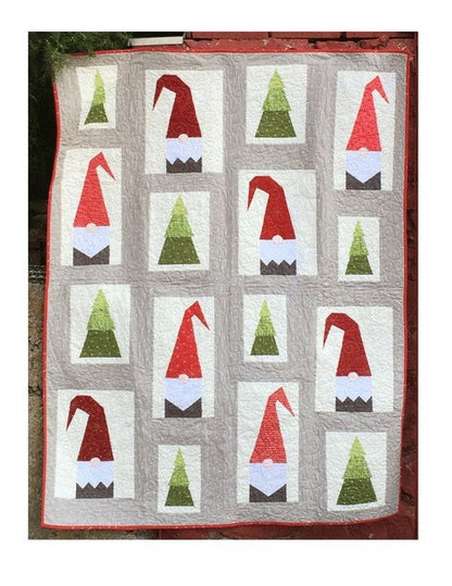 DIGITAL DOWNLOAD Cotton Street Commons A Tale of Two Gnomes Quilt Pattern Finished Size 60"x72"