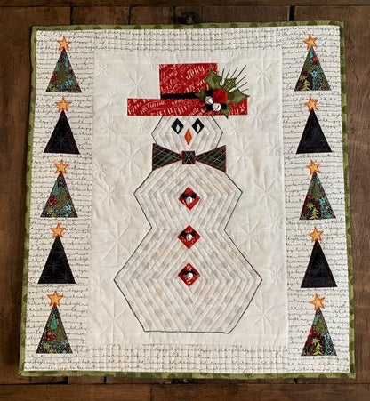 DIGITAL DOWNLOAD Cotton Street Commons Do You Want to Sew a Snowman? Quilt Pattern Finished Size 60"x73"
