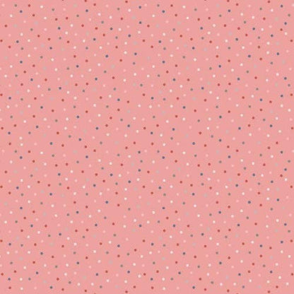 Poppie Cotton Country Confetti Blenders Fabric Collection Country Confetti on Cotton Candy Dark Pink Authentic Premium 100% Cotton CC20181