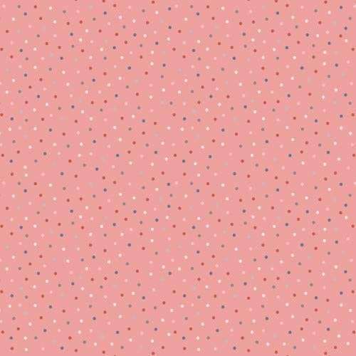 Poppie Cotton Country Confetti Blenders Fabric Collection Country Confetti on Cotton Candy Dark Pink Authentic Premium 100% Cotton CC20181