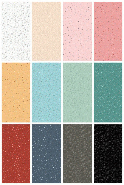 Poppie Cotton Country Confetti Blenders Fabric Collection Country Confetti on Weathered Wood - DK Gray Authentic Premium 100% Cotton CC20187