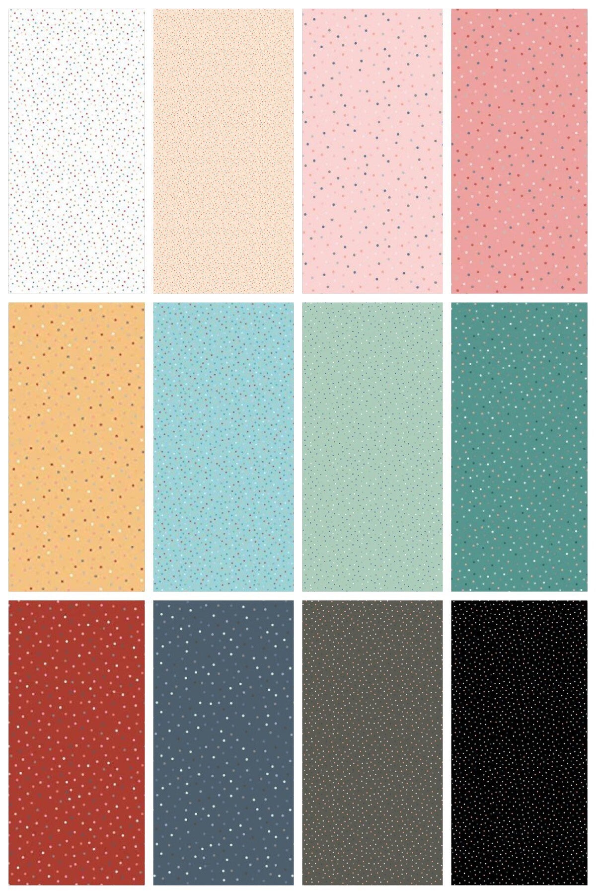 Poppie Cotton Country Confetti Blenders Fabric Collection Marshmallow Authentic Premium 100% Cotton Quilt Shop Quality Fabrics CC20190