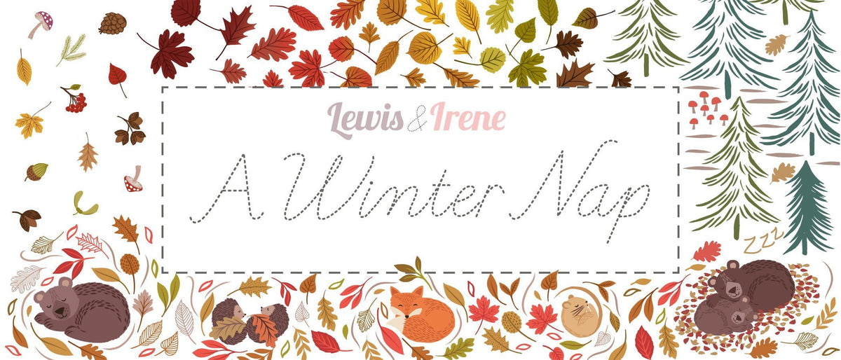 Lewis & Irene A Winter Nap Fabric Collection Quilt Kit #1 Finished Size: 48”x48”