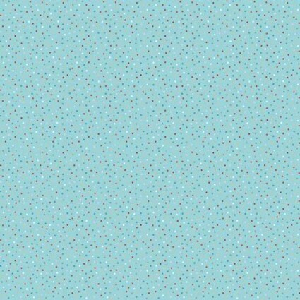 Poppie Cotton Country Confetti Blenders Fabric Collection Country Confetti on Blue Lagoon - LT Teal Authentic Premium 100% Cotton CC20192