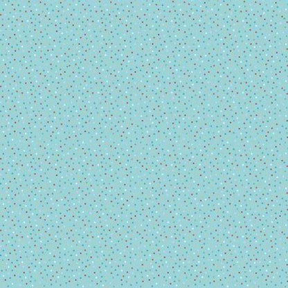 Poppie Cotton Country Confetti Blenders Fabric Collection Country Confetti on Blue Lagoon - LT Teal Authentic Premium 100% Cotton CC20192