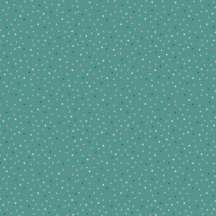 Poppie Cotton Country Confetti Blenders Fabric Collection Country Confetti on Lakehouse Teal Authentic Premium 100% Cotton Fabrics CC20189