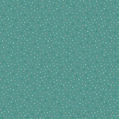 Poppie Cotton Country Confetti Blenders Fabric Collection Country Confetti on Lakehouse Teal Authentic Premium 100% Cotton Fabrics CC20189