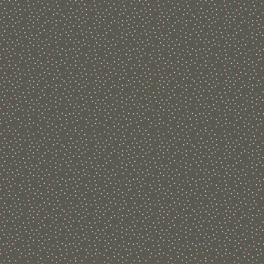 END OF BOLT 7.5 Poppie Cotton Country Confetti Blenders Fabric Collection Country Confetti on Weathered Wood - Dark Gray CC20187