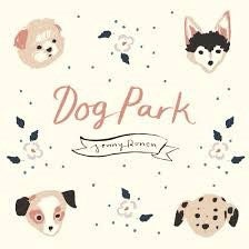 Birch Fabric Dog Park Organic Cotton Fabric Collection Doggie Dots on Cream