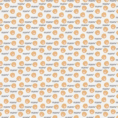 Paintbrush Studio Tails & Whiskers Fabric Collection Meow on Cream Premium 100% Cotton Quilt Shop Quality Fabrics