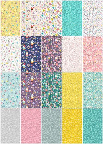 Lewis & Irene Spring Treats Fabric Collection 10 Yard Bundle (No Repeats) Premium 100% Cotton Quilt Shop Quality Fabrics