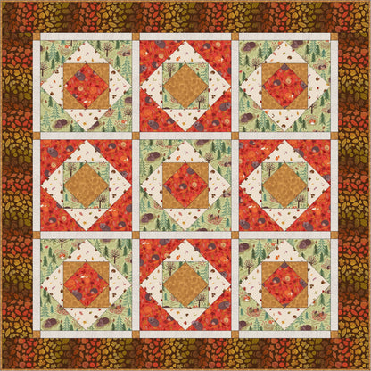 Lewis & Irene A Winter Nap Fabric Collection Quilt Kit #3 Finished Size 48”x48”