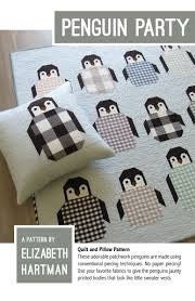 Elizabeth Hartman Penguin Party Pattern - 3 Size Variations Per Pattern