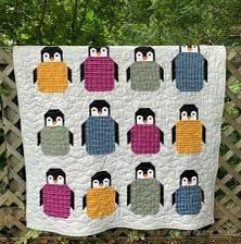 Elizabeth Hartman Penguin Party Pattern - 3 Size Variations Per Pattern