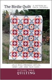 Erica Jackman Kitchen Table Quilting The Birdie Quilt Pattern - 3 Size Variations Per Pattern
