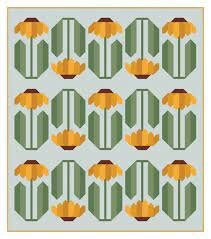Pen + Paper Patterns Everbloom Quilt Pattern - 2 Size Variations Per Pattern (Optional Fineline Glue Tip Sets)