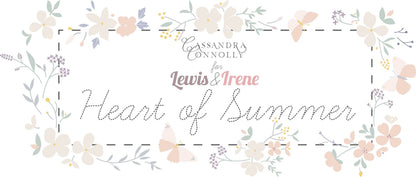 Lewis & Irene Heart of Summer Fabric Collection Petal Play on Purple CC4.3