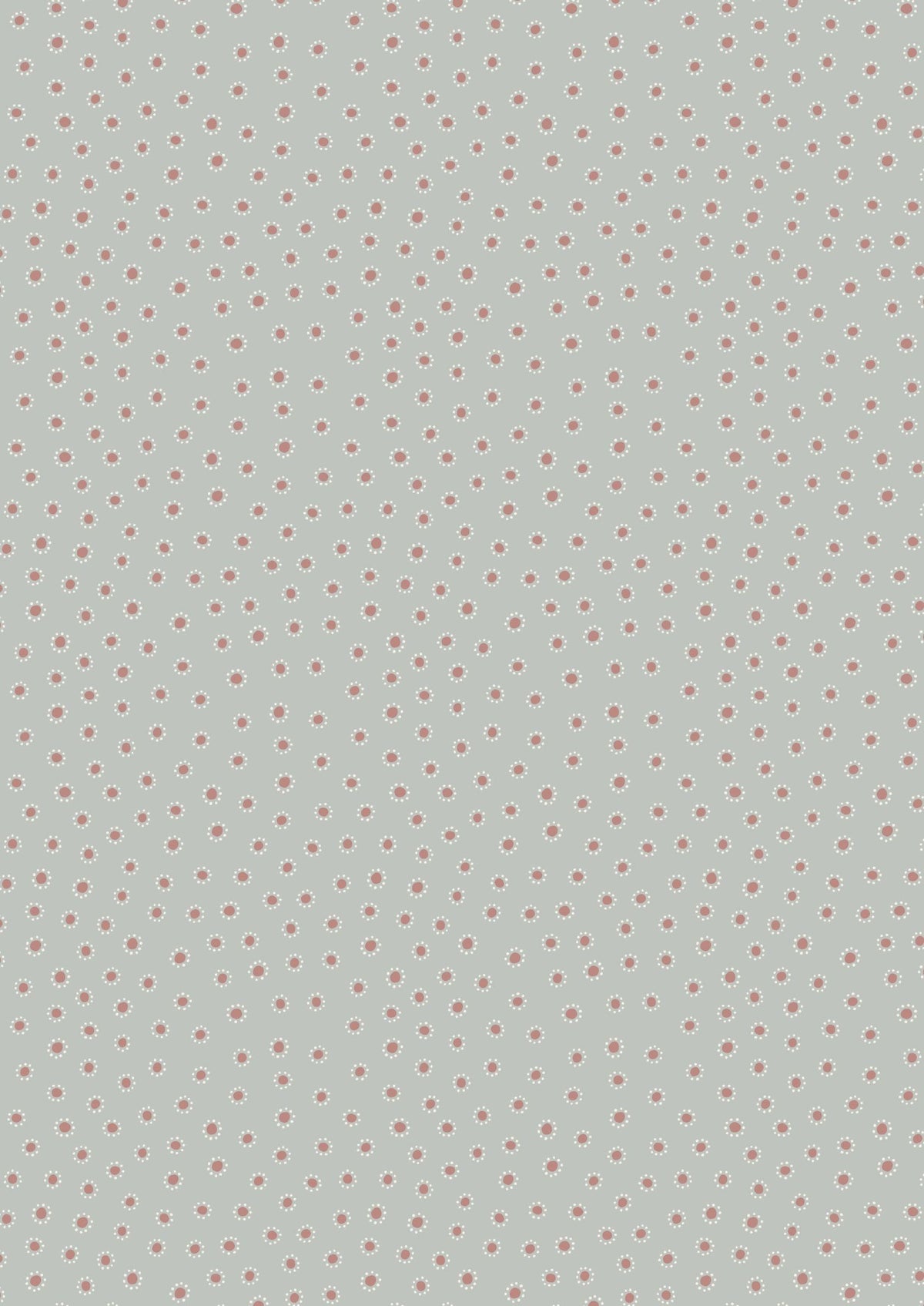 Lewis & Irene Hannah’s Flowers Fabric Collection Dotty Dots on Grey A615.2