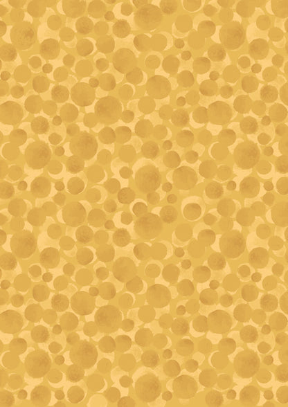 Lewis & Irene Bumbleberries Blenders Fabric Collection Custard BB293 Authentic Premium 100% Cotton Quilt Shop Quality Fabrics