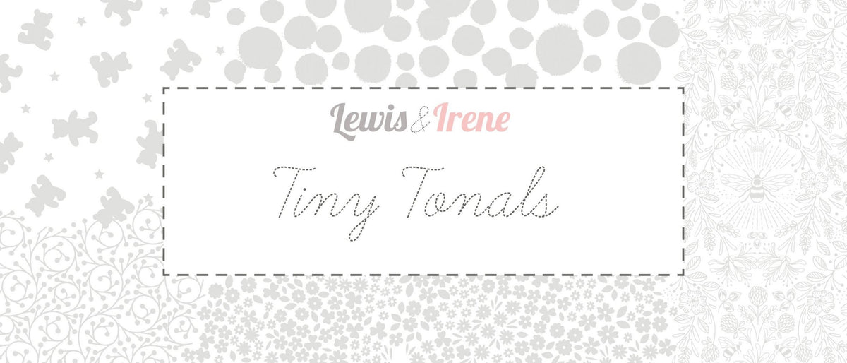 Lewis & Irene Tiny Tonals Fabric Collection Bears Cream on Cream Premium 100% Cotton Quilt Shop Quality Fabrics