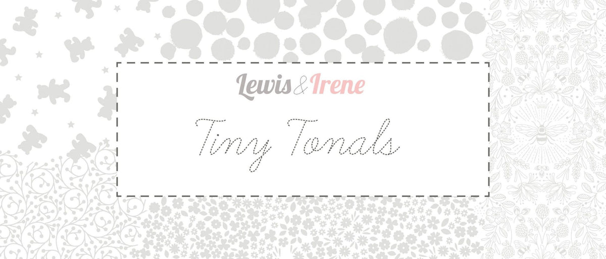 Lewis & Irene Tiny Tonals Fabric Collection Cats Cream on Cream TT6.2 Authentic Premium 100% Cotton Fabrics