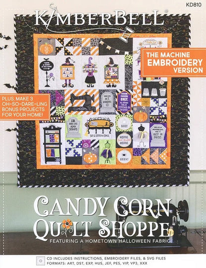 Kimberbell Candy Corn Quilt Shop Machine Embroidery CD