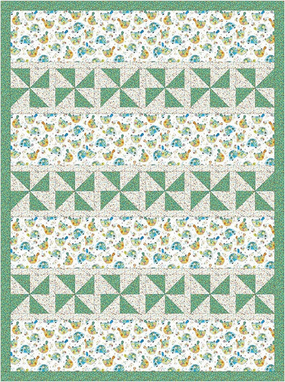 Fabric Cafe Happy Go Lucky Quilt Pattern Finished Size 44”x59”