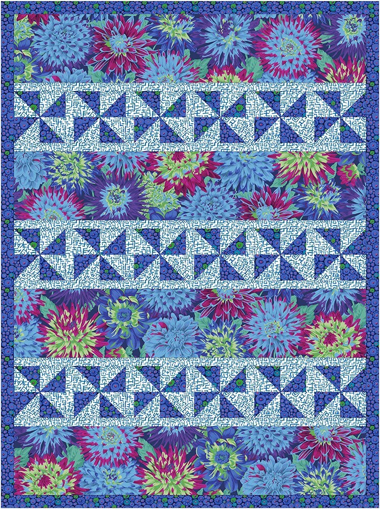 Fabric Cafe Happy Go Lucky Quilt Pattern Finished Size 44”x59”