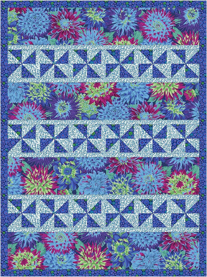 Fabric Cafe Happy Go Lucky Quilt Pattern Finished Size 44”x59”