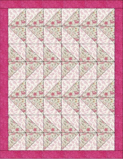 Fabric Cafe Dancing Geese Quilt Pattern Finished Size 46”x58”