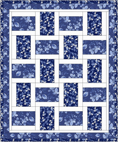 Fabric Cafe Brick Street Quilt Pattern Finished Size: 49”x59”
