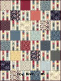 Busy Hands Quilts Picket Fence Quilt Pattern - 7 Size Variations Per Pattern