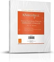 Kimberbell Heavy Cut Away Sheets 40 Count (10”x12” Precut Sheets)