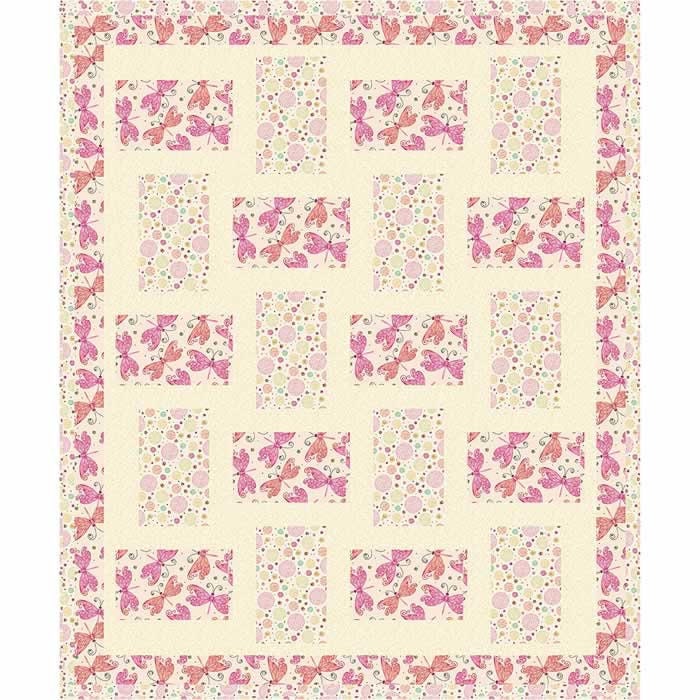 Fabric Cafe Brick Street Quilt Pattern Finished Size: 49”x59”