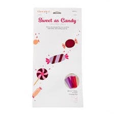 Kimberbell Sweet As Candy Vinyl Sheets Pinks/Reds 8 - 6"x12" Sheets Per Pack