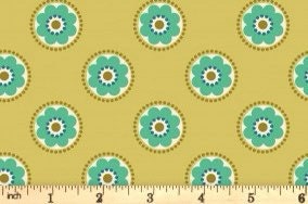 Lewis & Irene Flower Child Fabric Collection Funky Daisies on Yellow A437.1