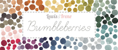 Lewis & Irene Bumbleberries Blenders Fabric Collection Soft Terracotta BB312 Authentic remium 100% Cotton Fabrics