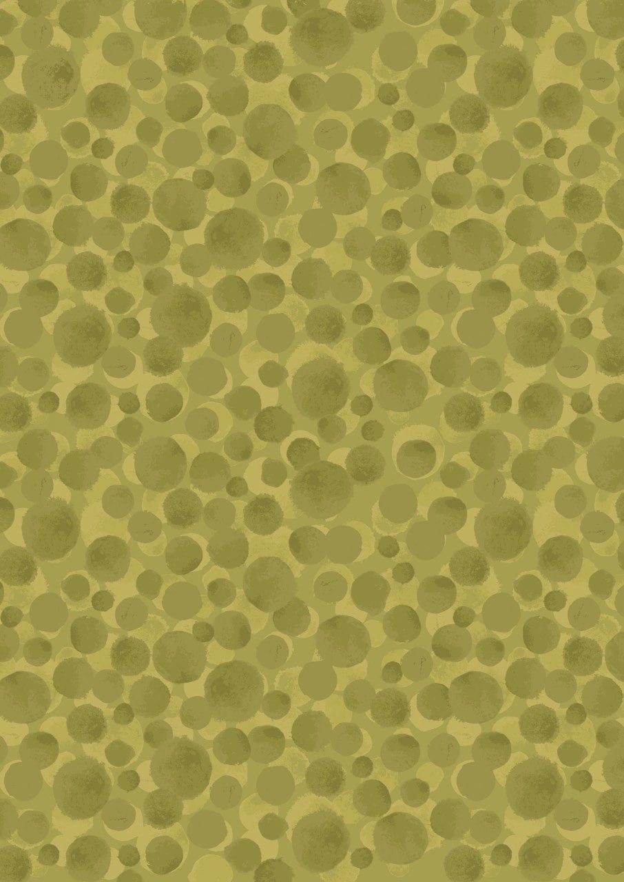 Lewis & Irene Bumbleberries Blenders Fabric Collection Olive BB313 Authentic Premium 100% Cotton Quilt Shop Quality Fabrics