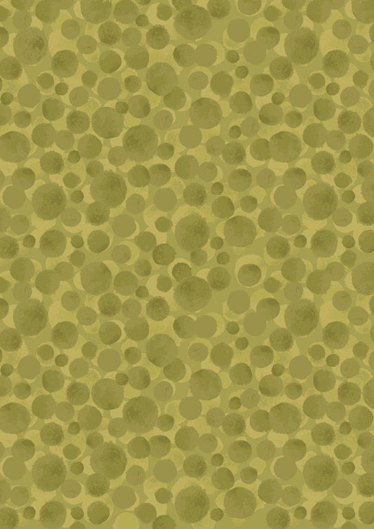 Lewis & Irene Bumbleberries Blenders Fabric Collection Olive BB313 Authentic Premium 100% Cotton Quilt Shop Quality Fabrics
