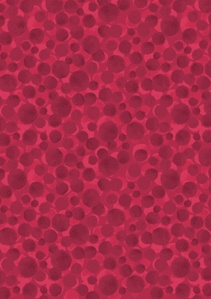 Lewis & Irene Bumbleberries Blenders Fabric Collection Berry Red BB322 Authentic Premium 100% Cotton Quilt Shop Quality Fabrics