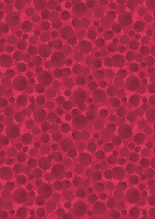 Lewis & Irene Bumbleberries Blenders Fabric Collection Berry Red BB322 Authentic Premium 100% Cotton Quilt Shop Quality Fabrics