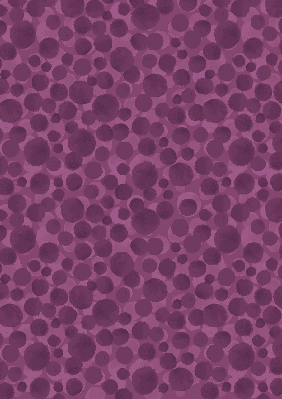 Lewis & Irene Bumbleberries Blenders Fabric Collection Purple Berry BB324 Authentic Premium 100% Cotton Quilt Shop Quality Fabrics