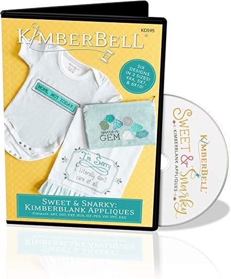 Kimberbell Sweet & Snarky: Kimberblank Appliques Machine Embroidery CD