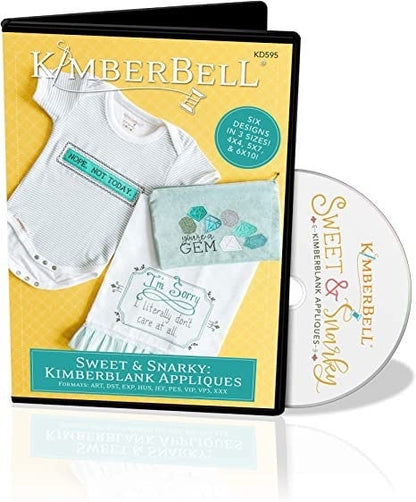 Kimberbell Sweet & Snarky: Kimberblank Appliques Machine Embroidery CD