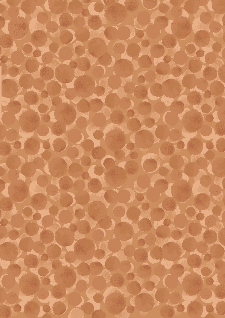 Lewis & Irene Bumbleberries Blenders Fabric Collection Soft Terracotta BB312 Authentic remium 100% Cotton Fabrics