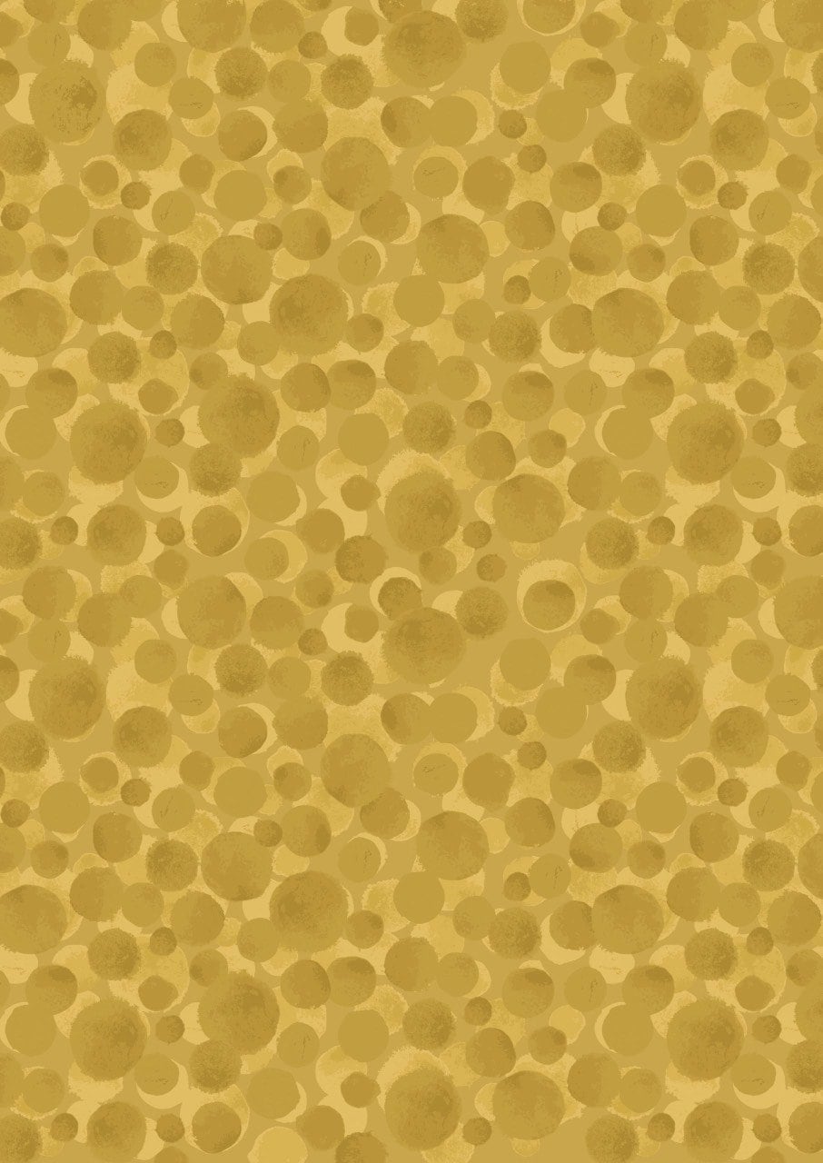 Lewis & Irene Bumbleberries Blenders Fabric Collection Mustard BB316 Authentic Premium 100% Cotton Quilt Shop Quality Fabrics