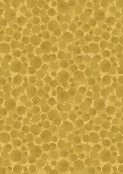 Lewis & Irene Bumbleberries Blenders Fabric Collection Mustard BB316 Authentic Premium 100% Cotton Quilt Shop Quality Fabrics