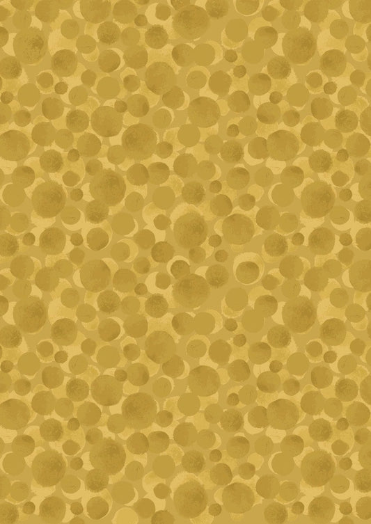 Lewis & Irene Bumbleberries Blenders Fabric Collection Mustard BB316 Authentic Premium 100% Cotton Quilt Shop Quality Fabrics